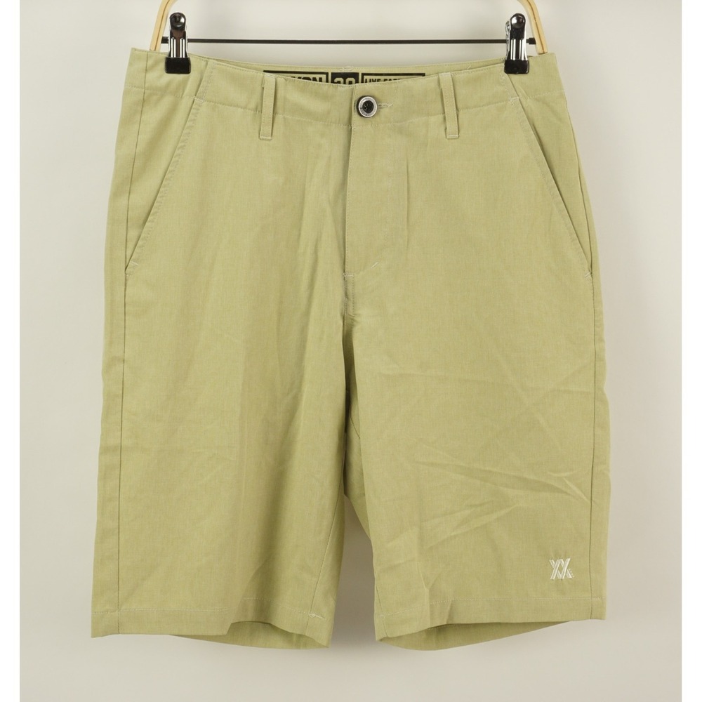 Dixxon Flannel Khaki Hybrid Shorts Mens 30 x 10" Lightweight Performance Stretch